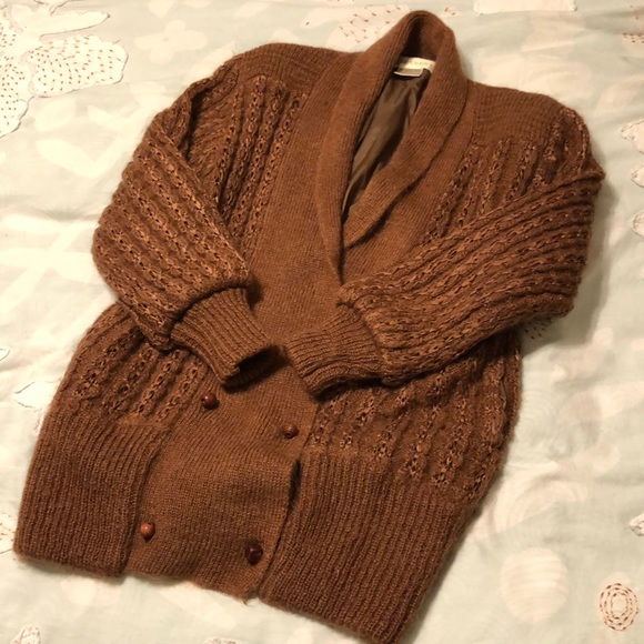 Vintage Mohair Acrylic blend lines sweater - Picture 3 of 5